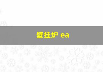 壁挂炉 ea